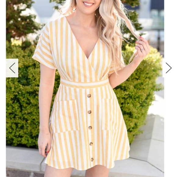 Dress Up Dresses & Skirts - Presley Striped Button Front Dress